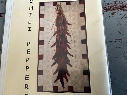 Arlene Walsh Designs Chili Peppers quilt wall hanging pattern