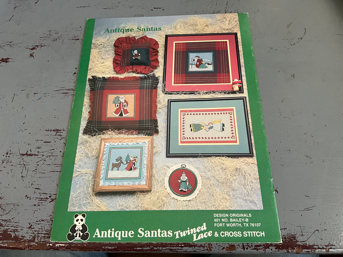 Design Originals Antique Santas Book No. 029 counted cross stitch chart