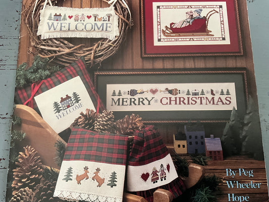 Leisure Arts Welcome Christmas! Leaflet 742 counted cross stitch chart