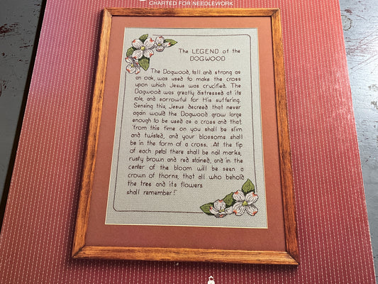 Tidewater Originals The Legend of the Dogwood needlework chart