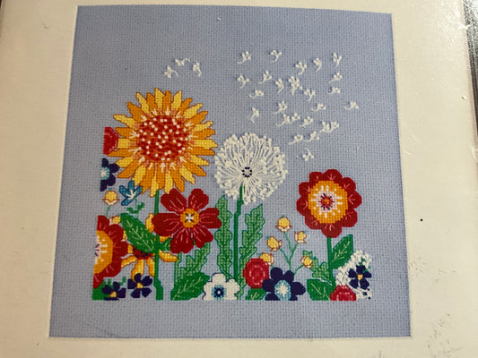 Zweigart Dandelion Dream artiste mini counted cross stitch kit