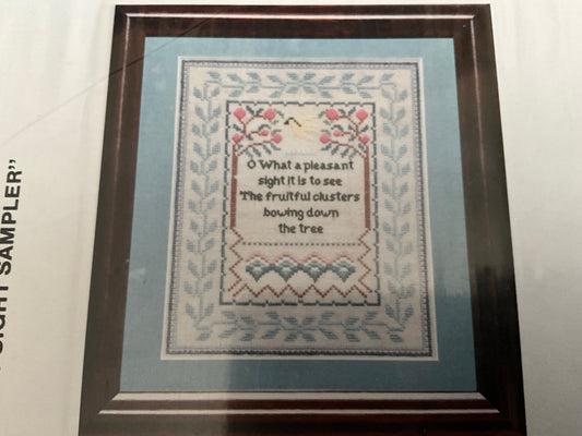 Thistledown Threads Pleasant Sight Sampler counted cross stitch chart