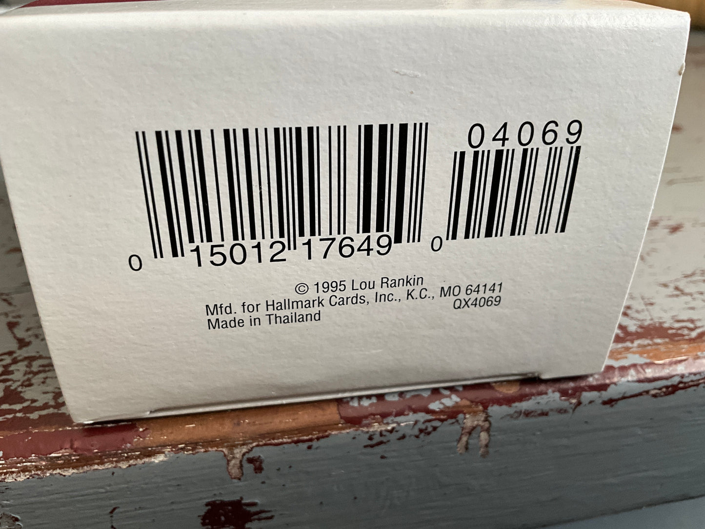 Hallmark Lou Rankin Bear 1995 Keepsake Ornament QX4069