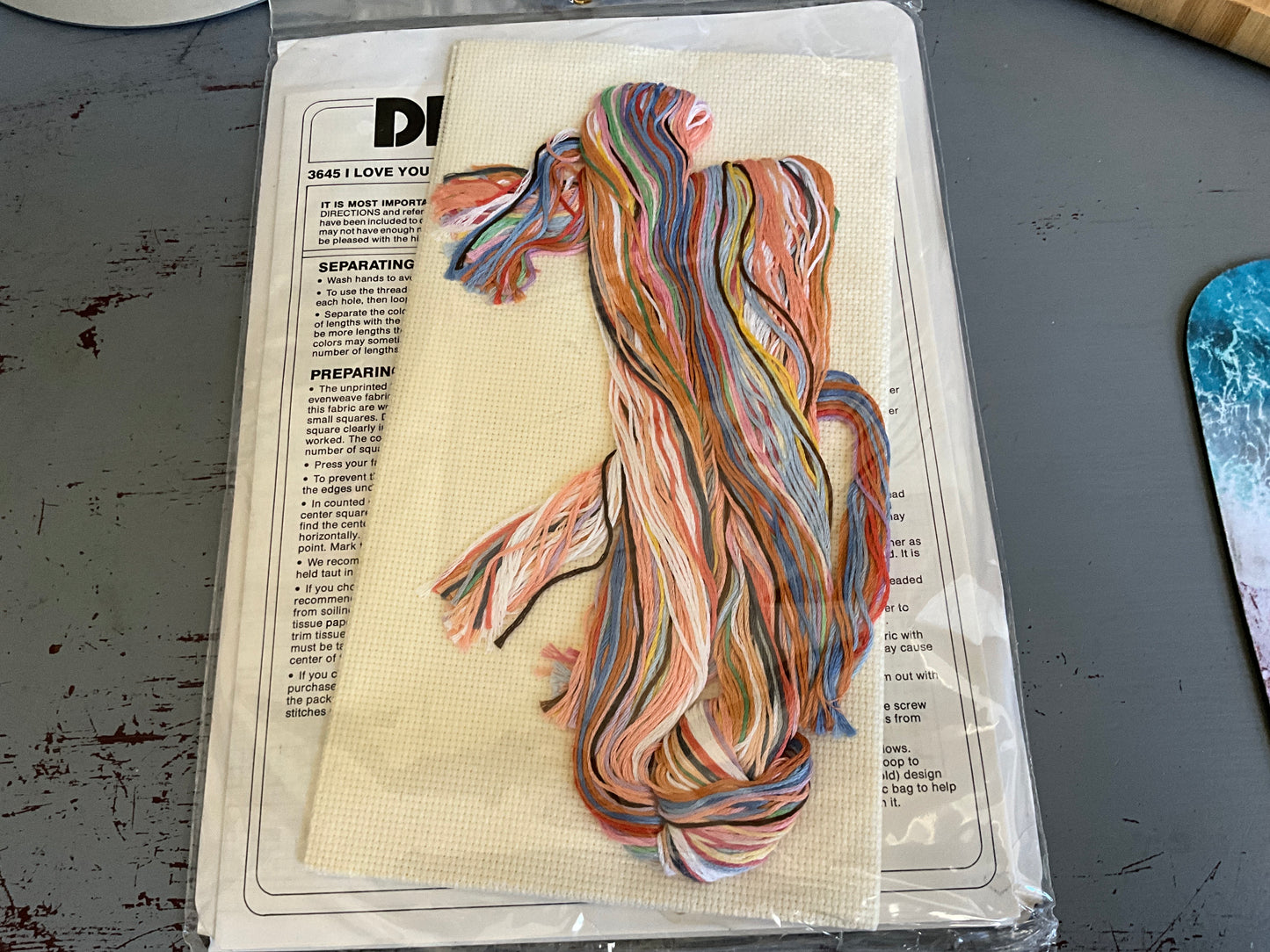 Dimensions I Love You Birth Record 3645 counted cross stitch kit