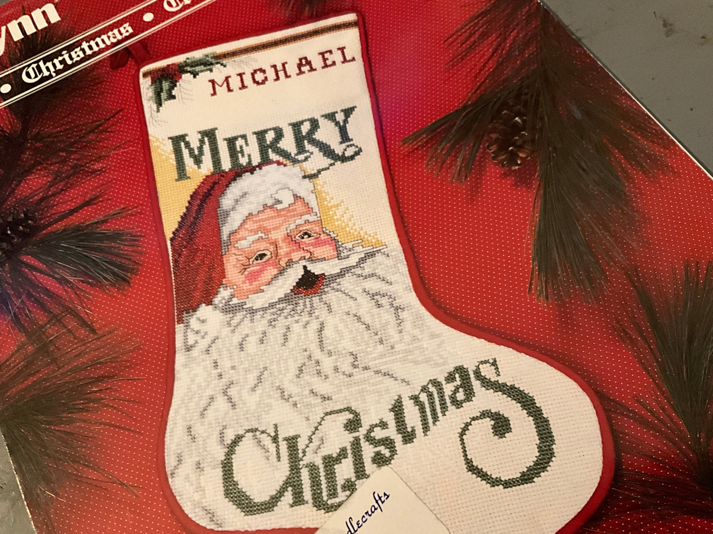 JanLynn Santa Stocking Leaflet #978-04 counted cross stitch chart