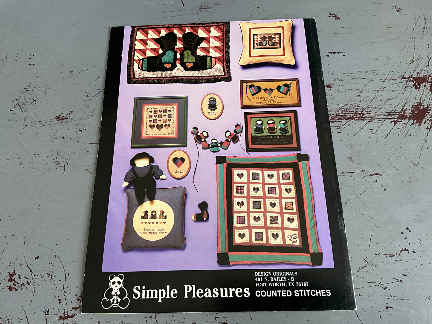 Design Originals Simple Pleasures counted stitches Book No. 015 counted cross stitch chart