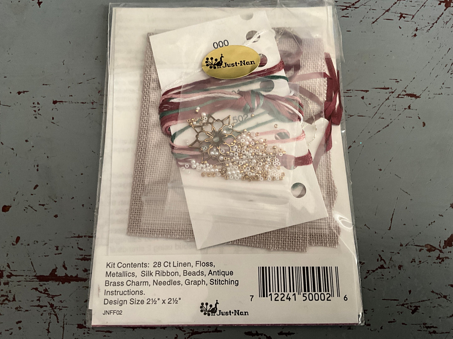 Just Nan Filiagree Fancies Floral Star cross stitch kit