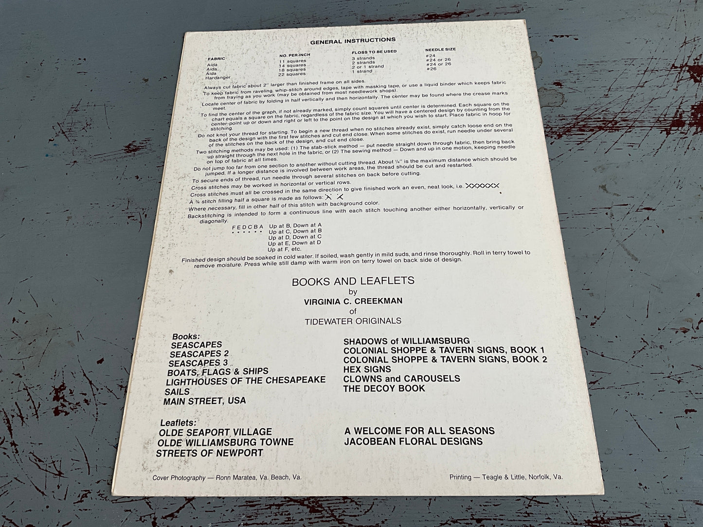 Tidewater Originals A welcome For All Seasons Winter, Spring, Summer, and Fall counted cross stitch chart