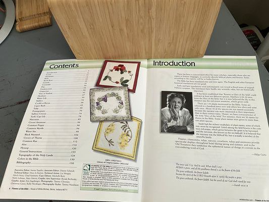 House of White Birches Flowers of the Bible quilting pattern book