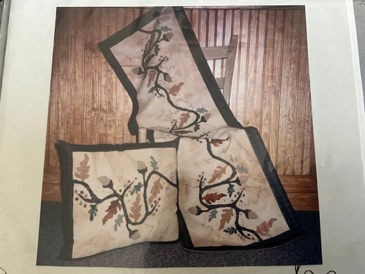 rabbits gift Autumn Leaves II Table Runner and Pillow pattern