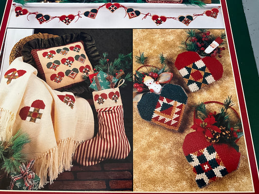 Need’l Love Christmas Hearts #47 counted cross stitch chart