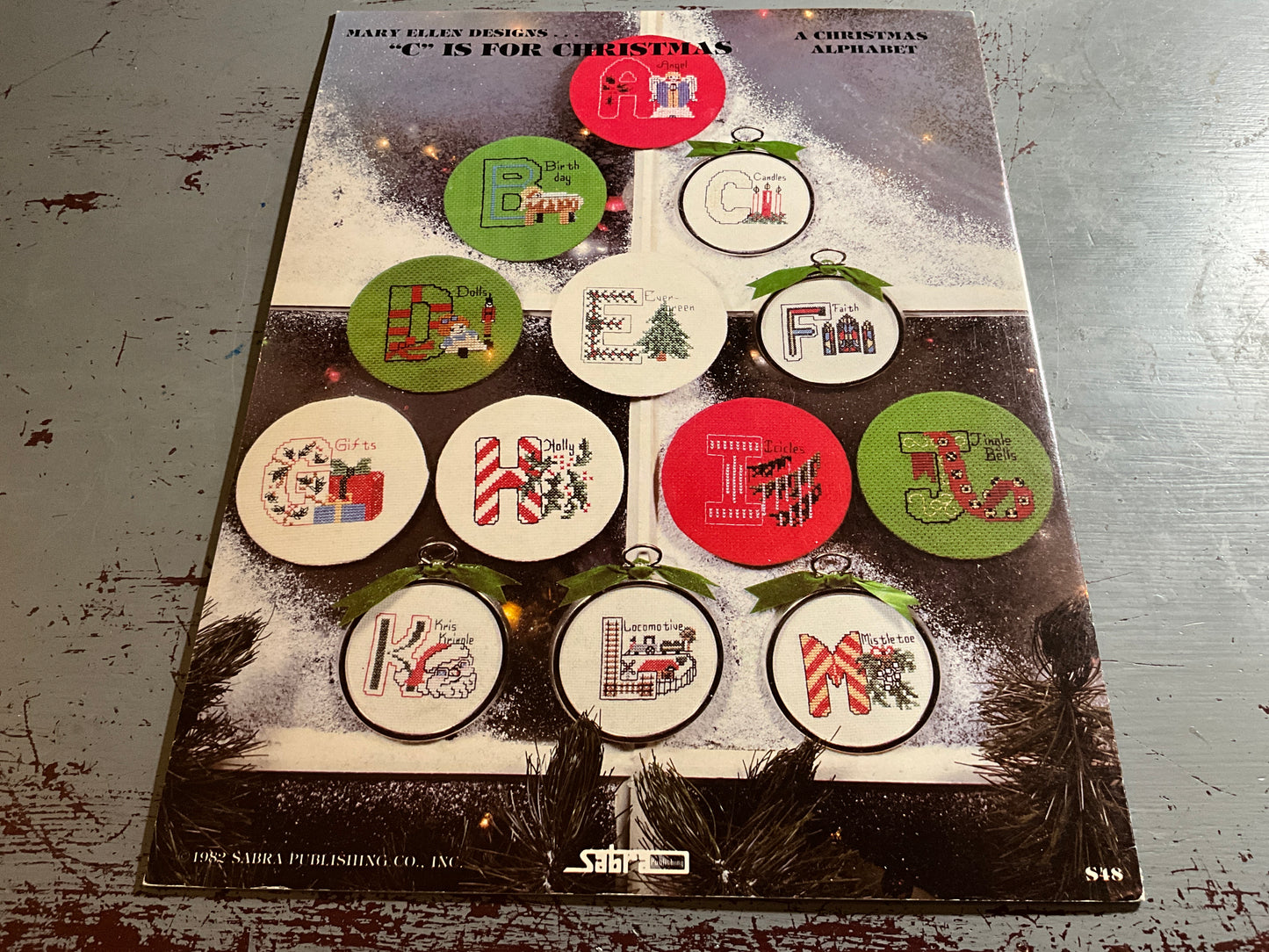 Sabra Mary Ellen Designs “C” Is For Christmas counted cross stitch chart