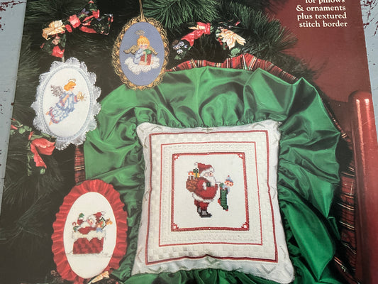 Ribbon floss Santa’s & Angels #8374 counted cross stitch chart