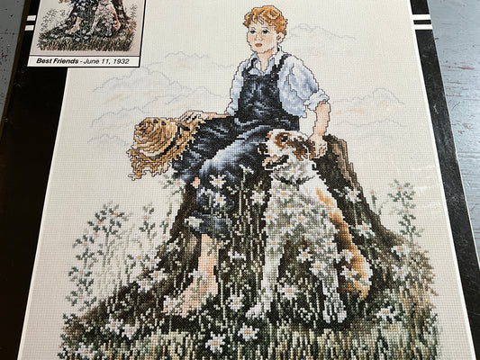 Stoney Creek The Saturday Evening Post Best Friends SEPL007 counted cross stitch chart