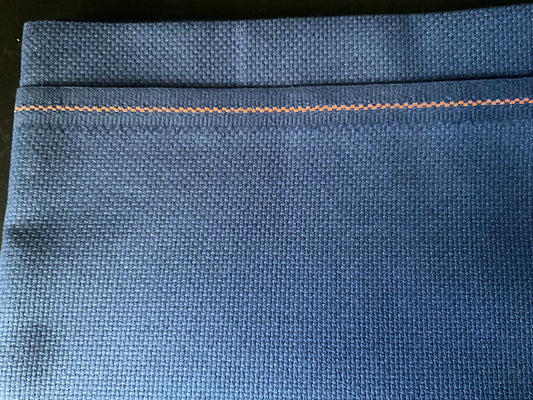 Aida 16 count Navy 36 by 43 inch needlecraft fabric