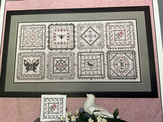 Rosewood Manor Garden Tiles cross stitch chart