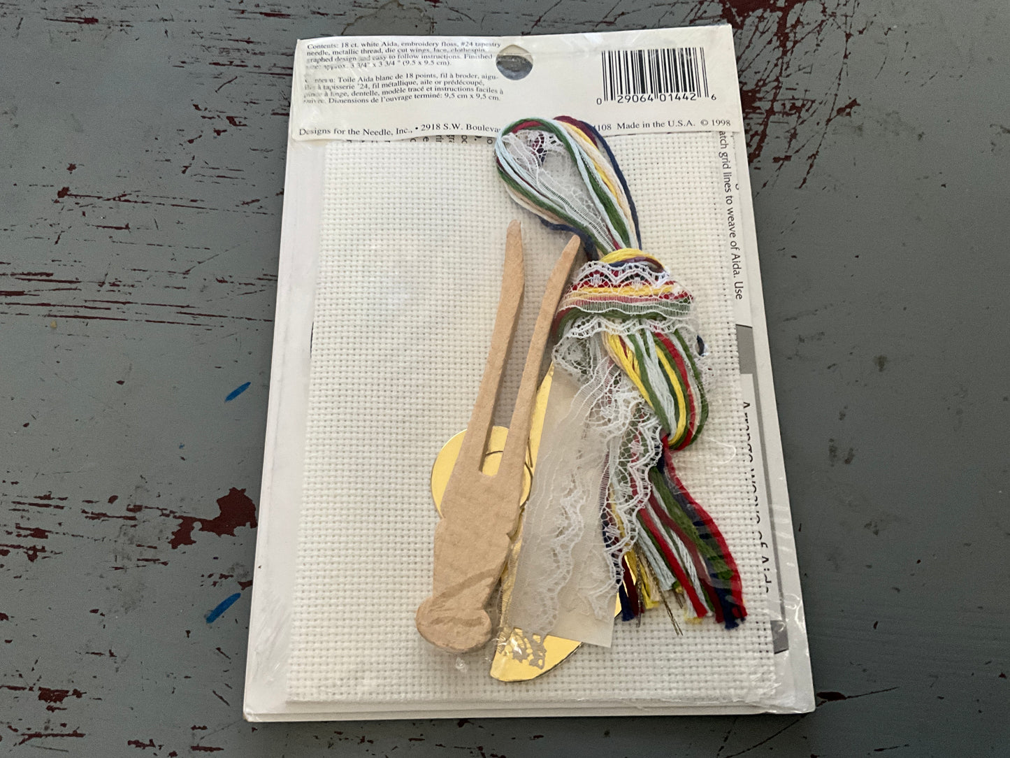 Designs for the Needle Angel Silver Bells 1442 counted cross stitch kit