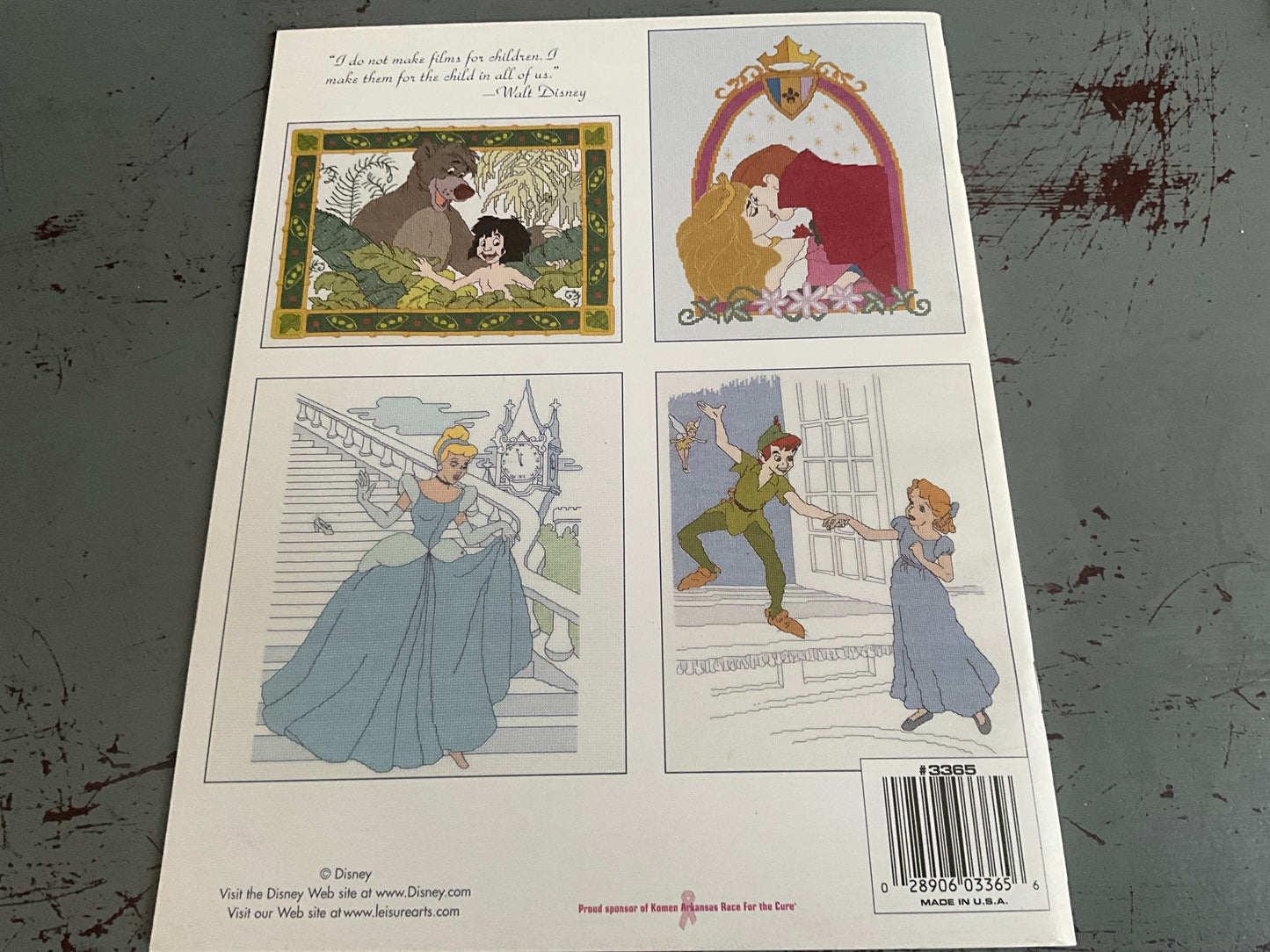 Leisure Arts Disney Home Disney Classics 6 Designs counted cross stitch chart