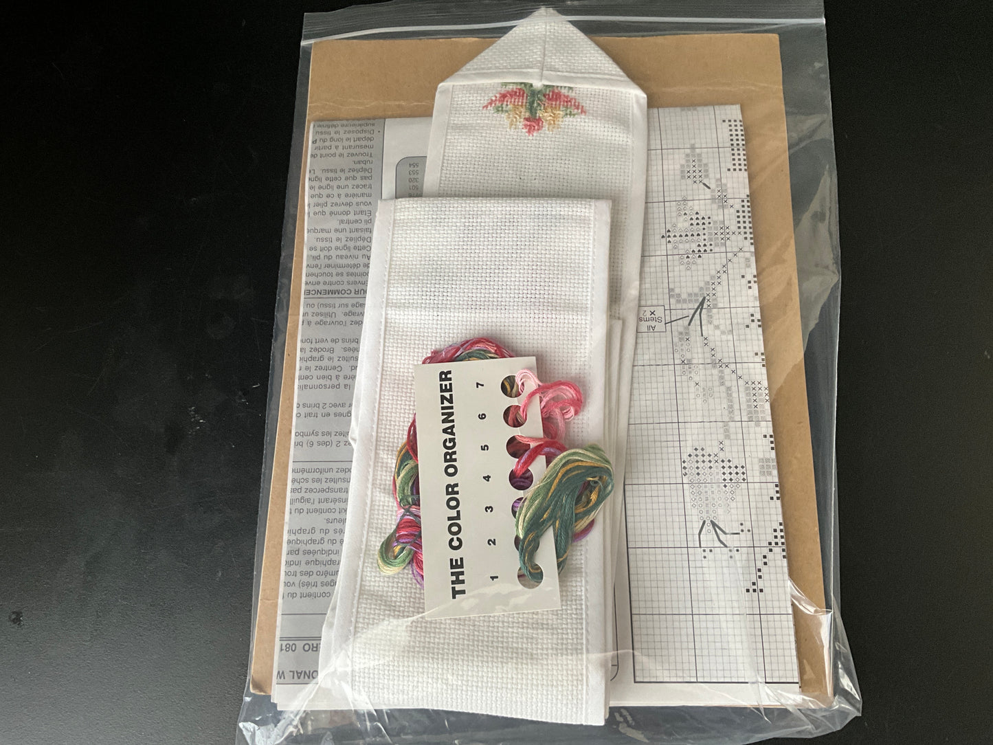 Bow Ties Personal Welcome cross stitch completed project with chart 08117