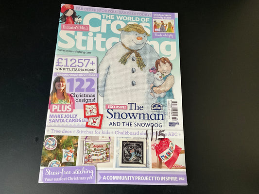 The World of Cross Stitching January-August & December 2015 magazines lot of 10 issues Britain’s No. 1