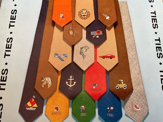 Kount on Kappie “Tie One On” Leaflets 1 counted cross stitch and needlepoint chart