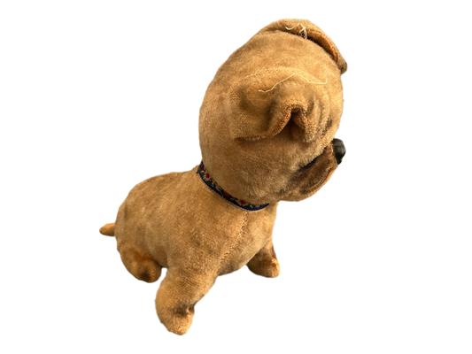 Magnificent mohair puppy plush toy collectible 1920s antique toy!