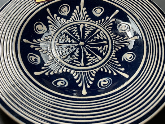 Les Gabor signed original Hungarian artist beautiful stoneware decorative collectible plate