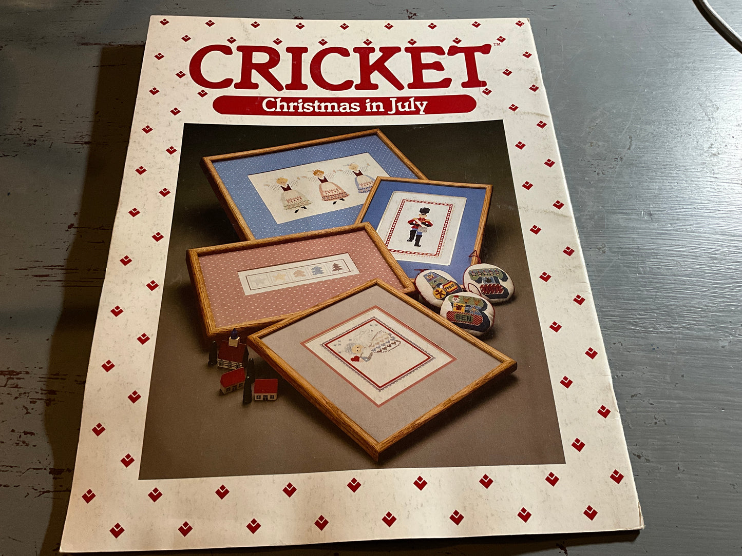 Cricket Christmas in July counted cross stitch chart