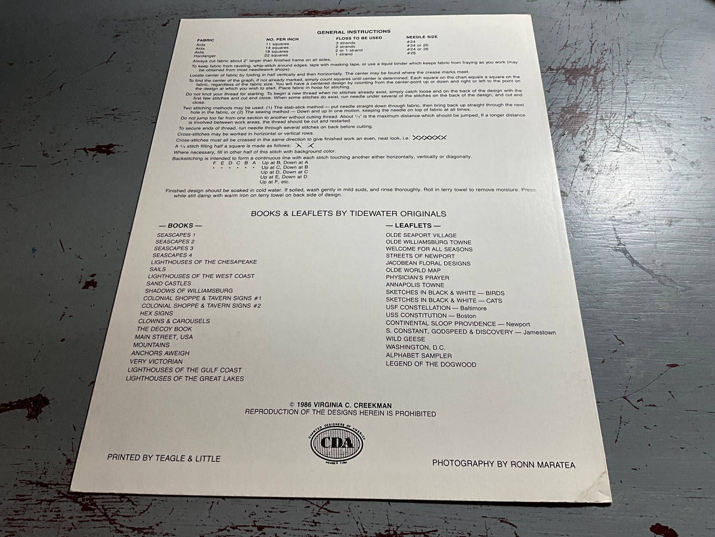 Tidewater Originals The Legend of the Dogwood needlework chart