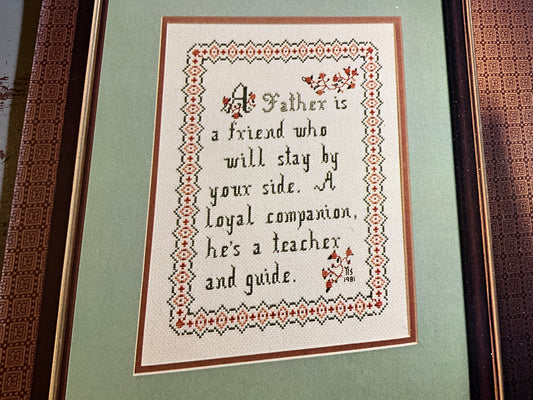 T & N To Father with Love L102 counted cross stitch chart