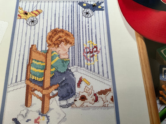 Stitch World X-Stitch Boy’s Time Out counted cross stitch chart