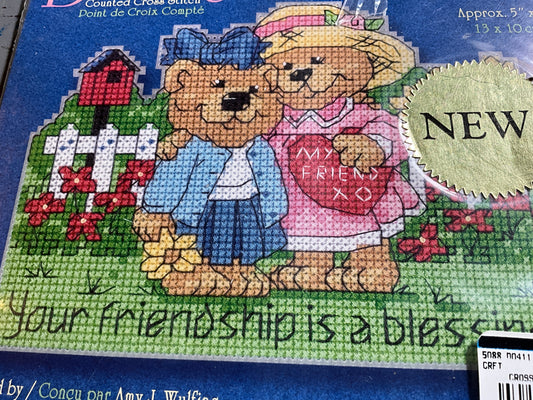 Dimensions Blessings Friendship Blessings 72851 counted cross stitch chart