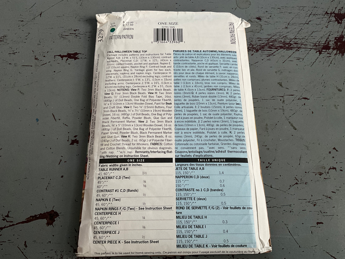 Butterick soft Stuff 3279 Halloween witch doll pattern