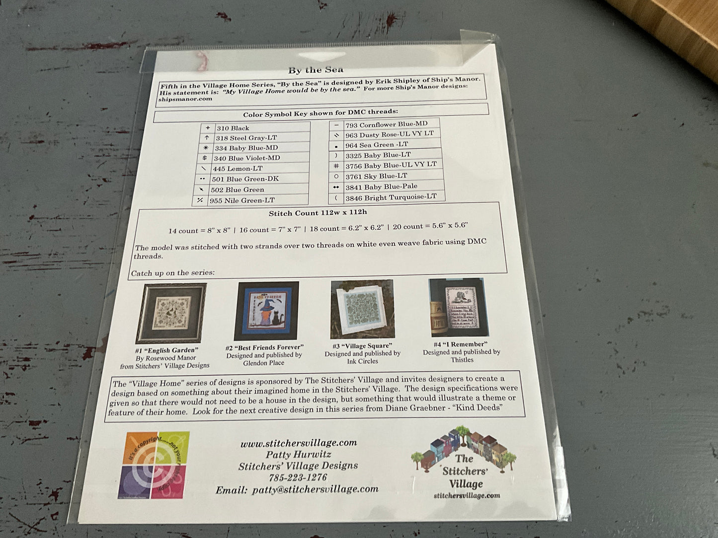 Stitchers Village Designs #5 In the Village Home Series Design by Ships Manor counted cross stitch chart