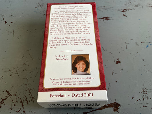 Hallmark Mistletoe Miss #1 series 2002 Keepsake Ornament QX8092