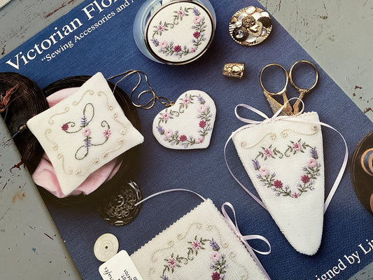 Designed by Linda Driskell Victorian Floral Heart Book 37 counted cross stitch chart