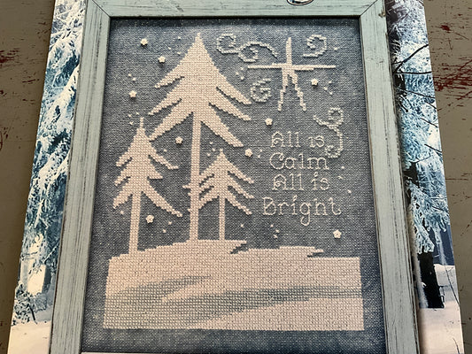 Stoney Creek Collection Leaflet 492 All Is Bright counted cross stitch chart