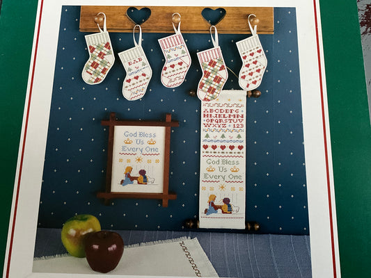 Thread Connection Christmas Sampler 1987 counted cross stitch chart