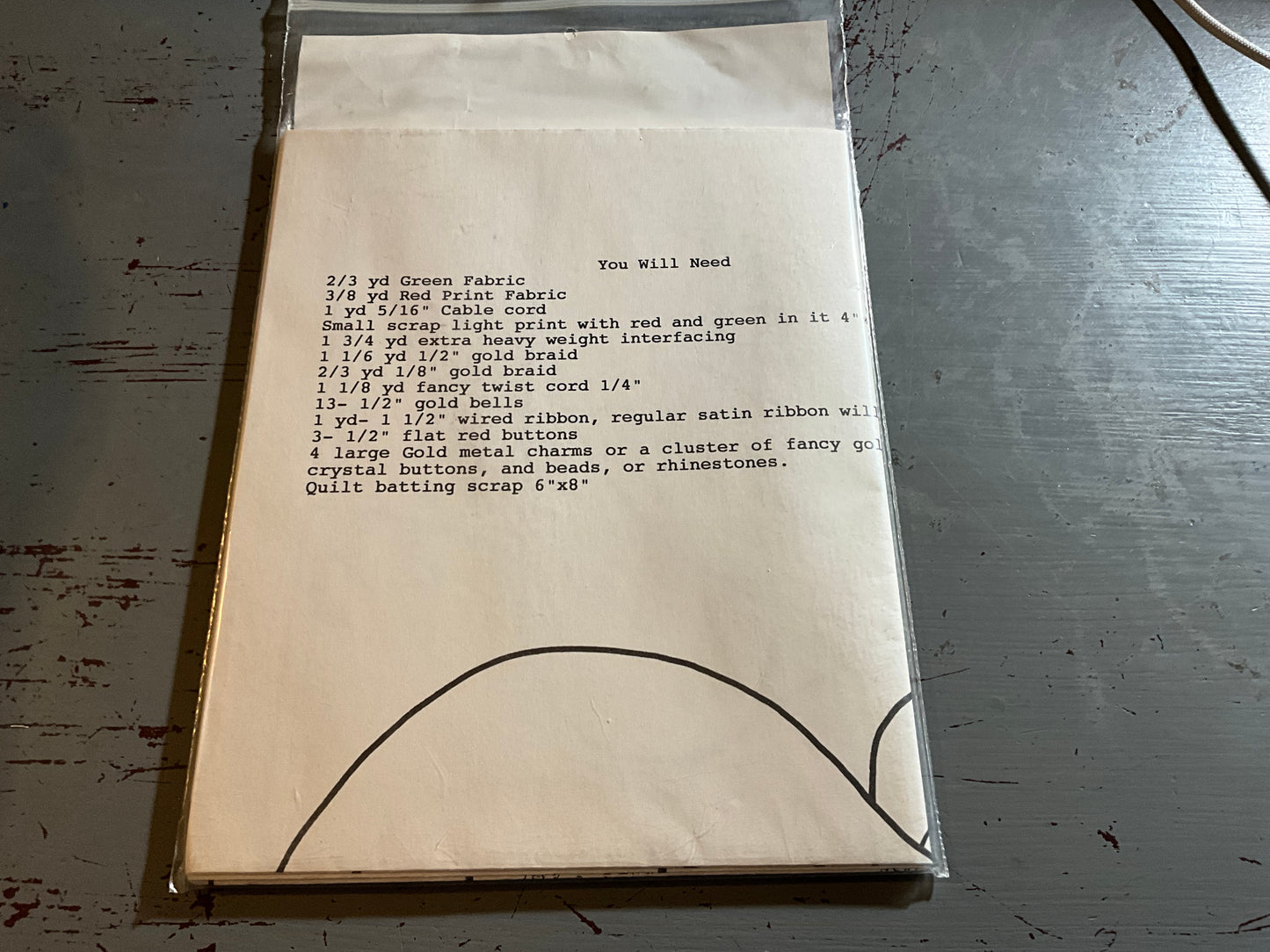 Gooseberry Hill Victorian Sleigh craft pattern