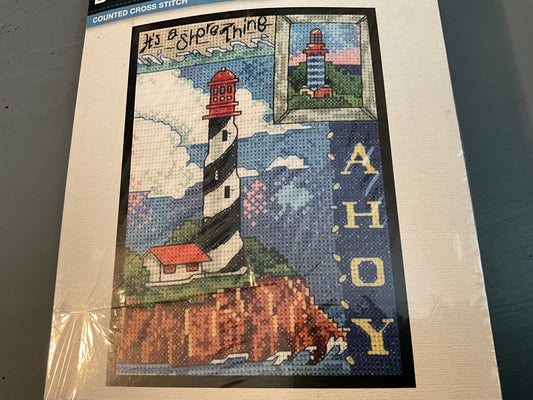 Plaid Bucilla Ahoy It’s a Shore Thing cross stitch kit