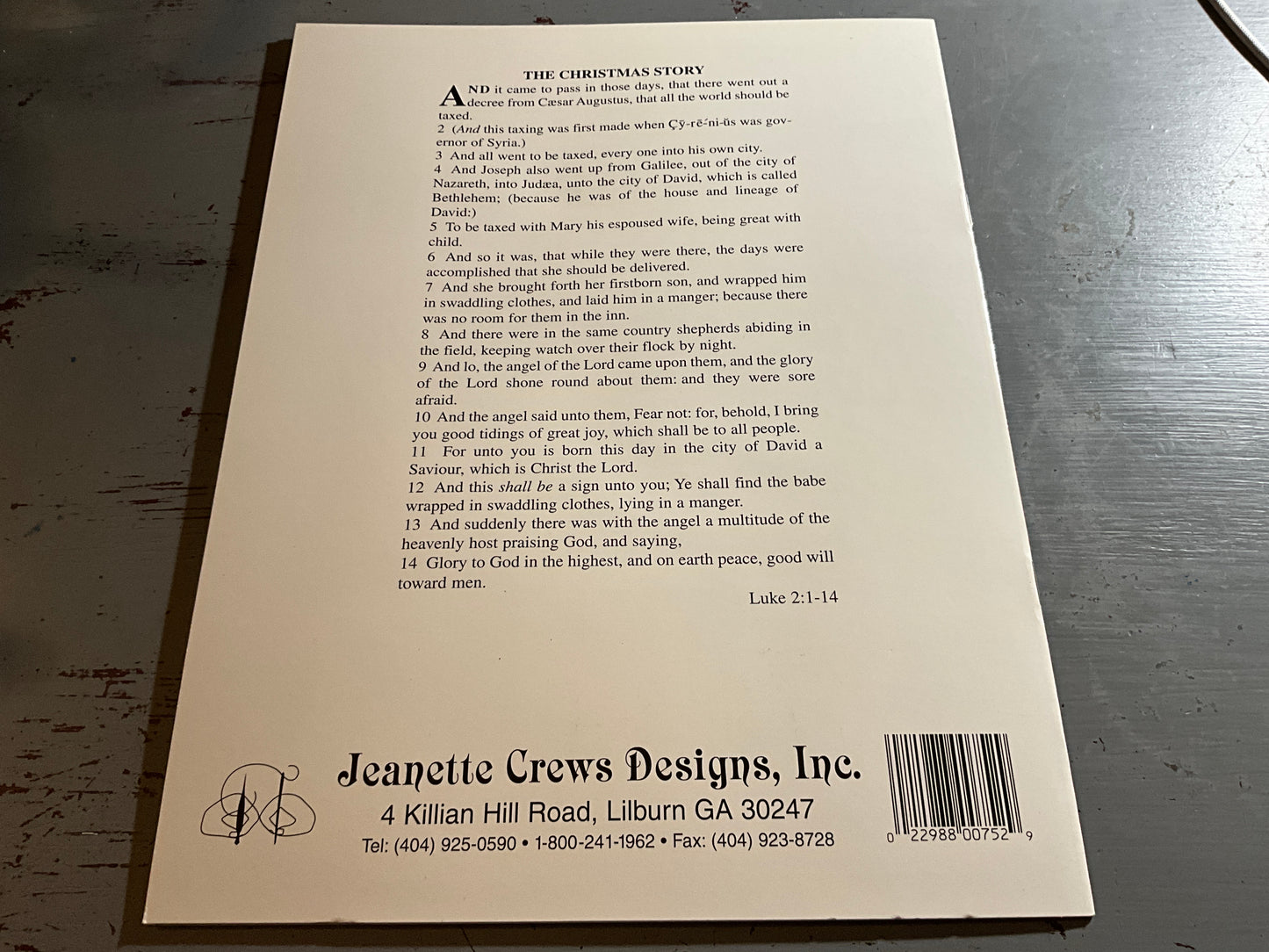 Jeanette Crews Designs Words To Live By Christmas Stories counted cross stitch chart