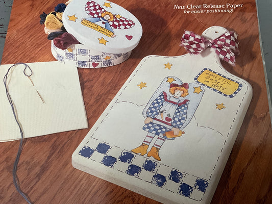 Plaid Always On Everything Domestic Angels 57090 counted cross stitch chart