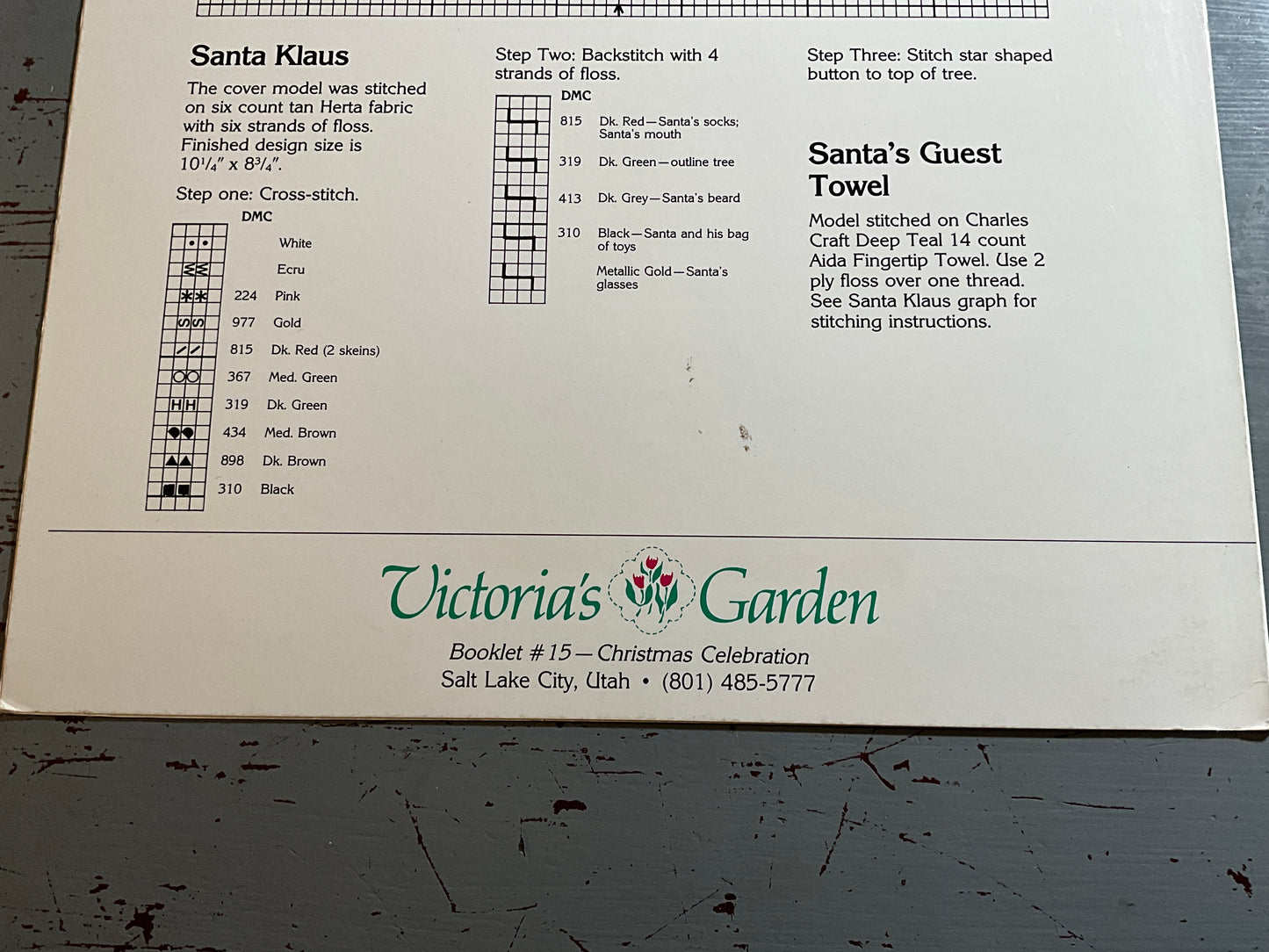 Victoria’s Garden A Christmas Celebration counted cross stitch chart