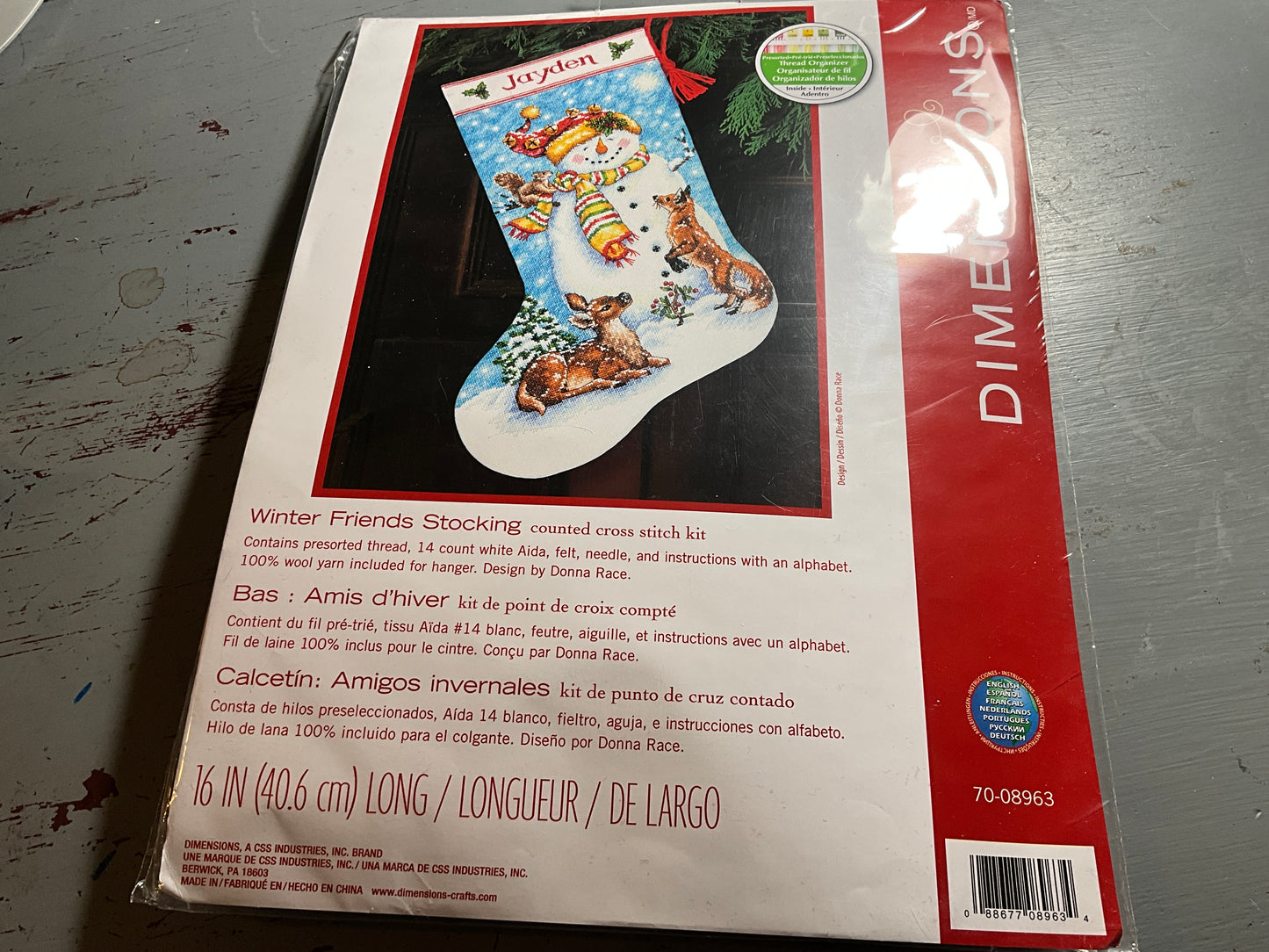 Dimensions Winter Friends 70-08963 counted cross stitch kit