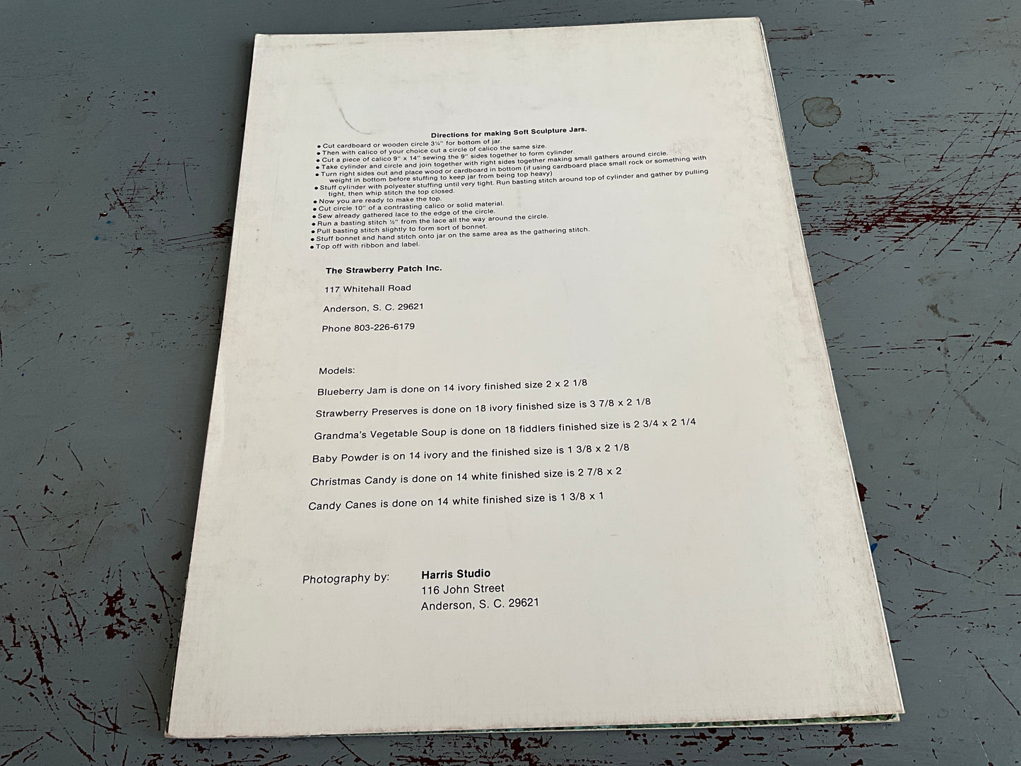 Strawberry Patch Jar Labels Leaflet #3 counted cross stitch charts