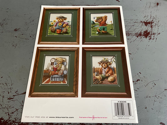 Leisure Arts Teddy Tribute & Bears & Blossoms set of 2 design charts*