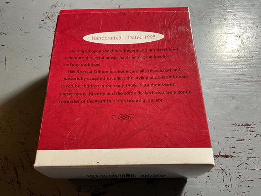 Hallmark Beverly and Teddy 1995 Special Edition Keepsake Ornament QX5259