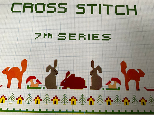 DMC Library 7th in series vintage 1972cross stitch design booklet printed in France