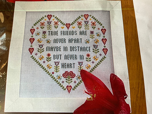 Cotton & Twine January 2021 True Finds Design kit includes AIDA floss