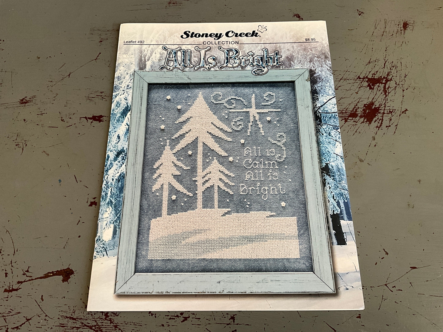 Stoney Creek Collection Leaflet 492 All Is Bright counted cross stitch chart